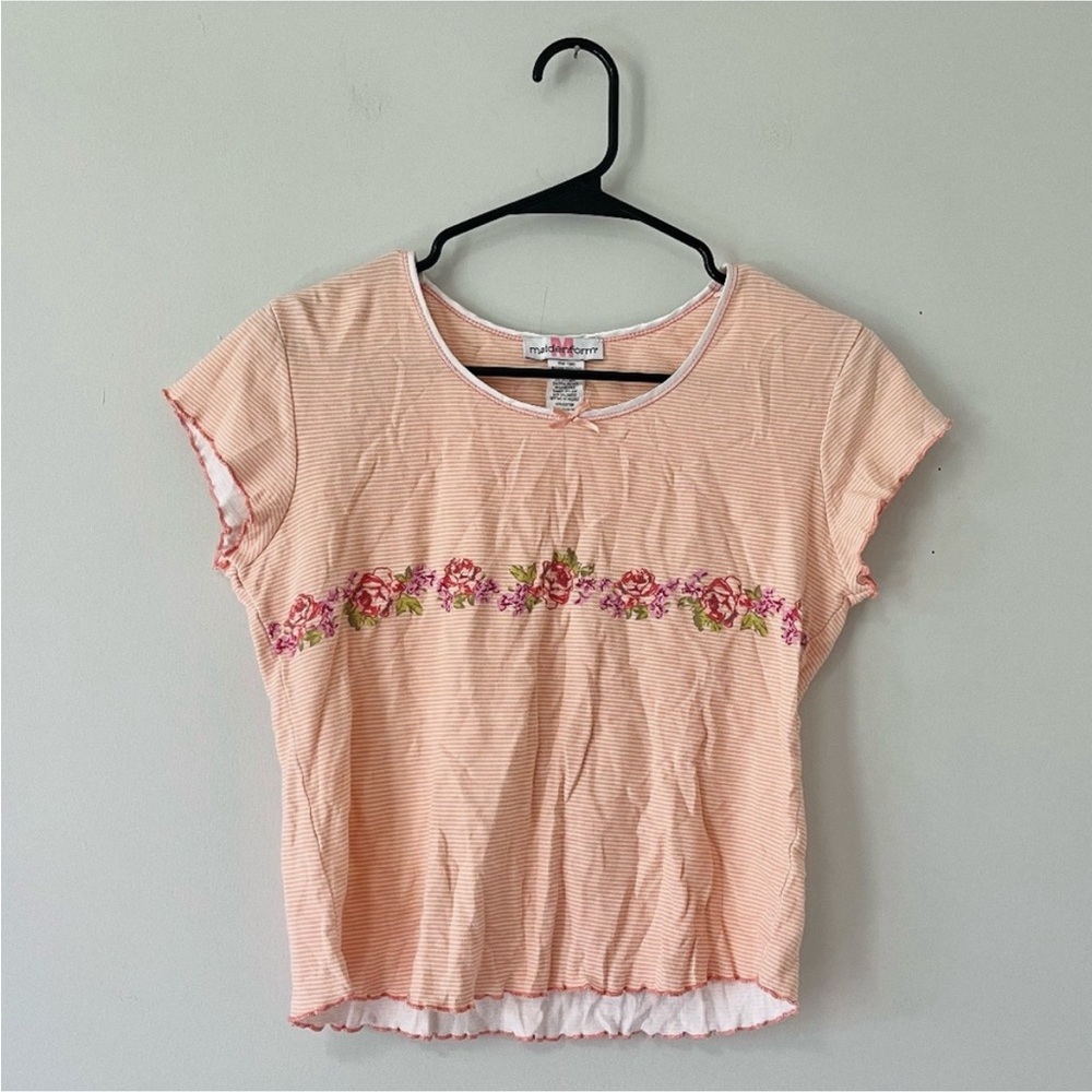 Maidenform Peach Striped Top